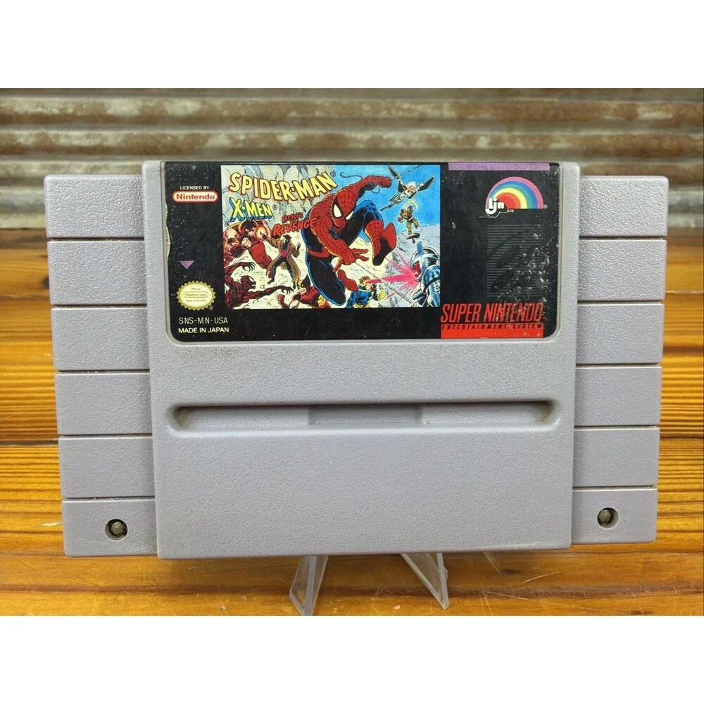 Spider-Man and The X-Men in Arcade's Revenge (SNES, 1992) - Tested Cart Only